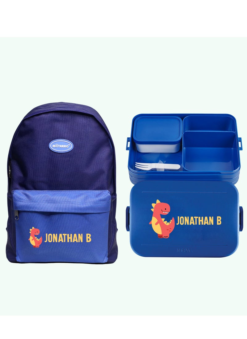 Share the Love Personalised Large Lunch Box with Personalised Backpack set for Kids  - Image 3