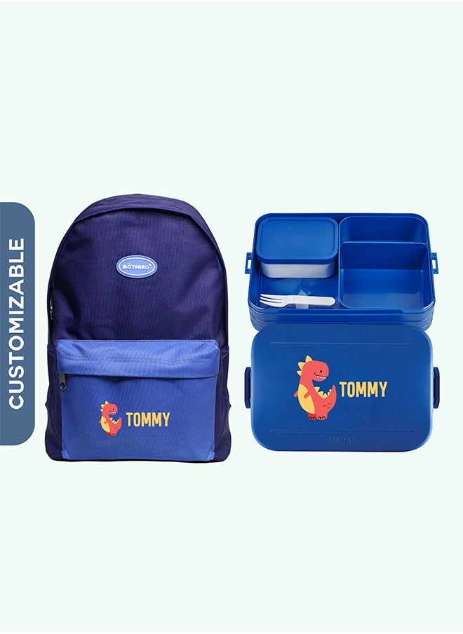 Share the Love Personalised Large Lunch Box with Personalised Backpack set for Kids  - Image 1