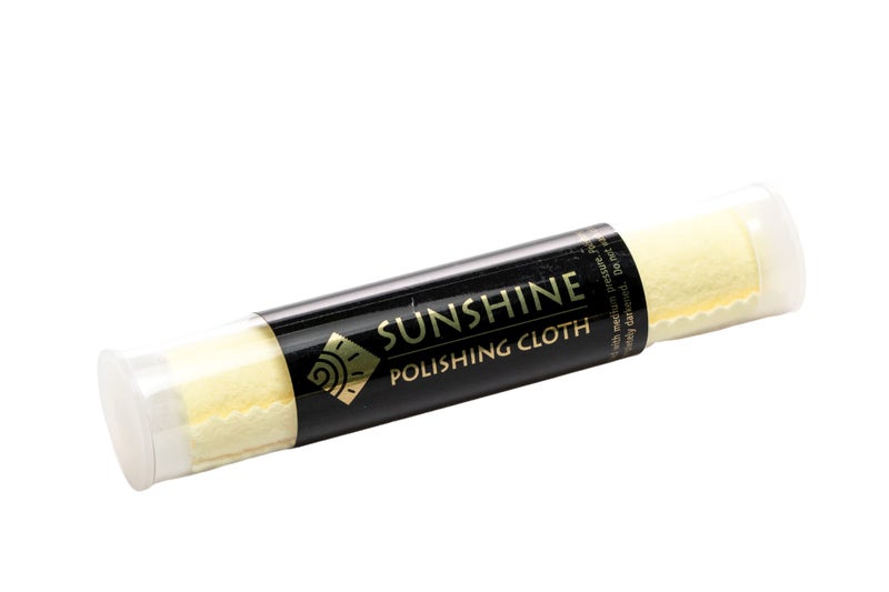 Sunshine Polishing Cloth for Sterling Silver Gold Brass and Copper Metal Packaged in a Tube Quantity 1