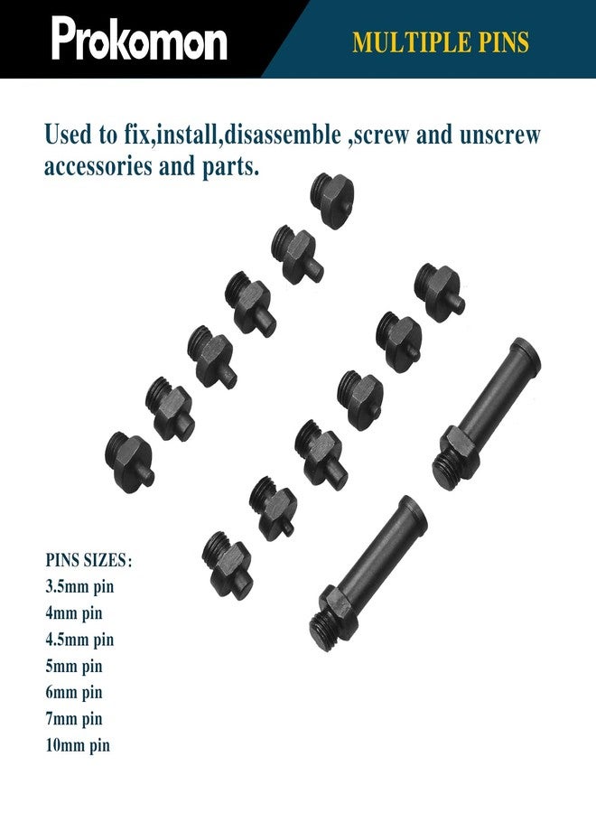 Prokomon 15Pc Adjustable Pin Spanner Wrench Set/Variable Cylinder Fan Clutch Pully Holder Wrench with Soft Handle - Image 4