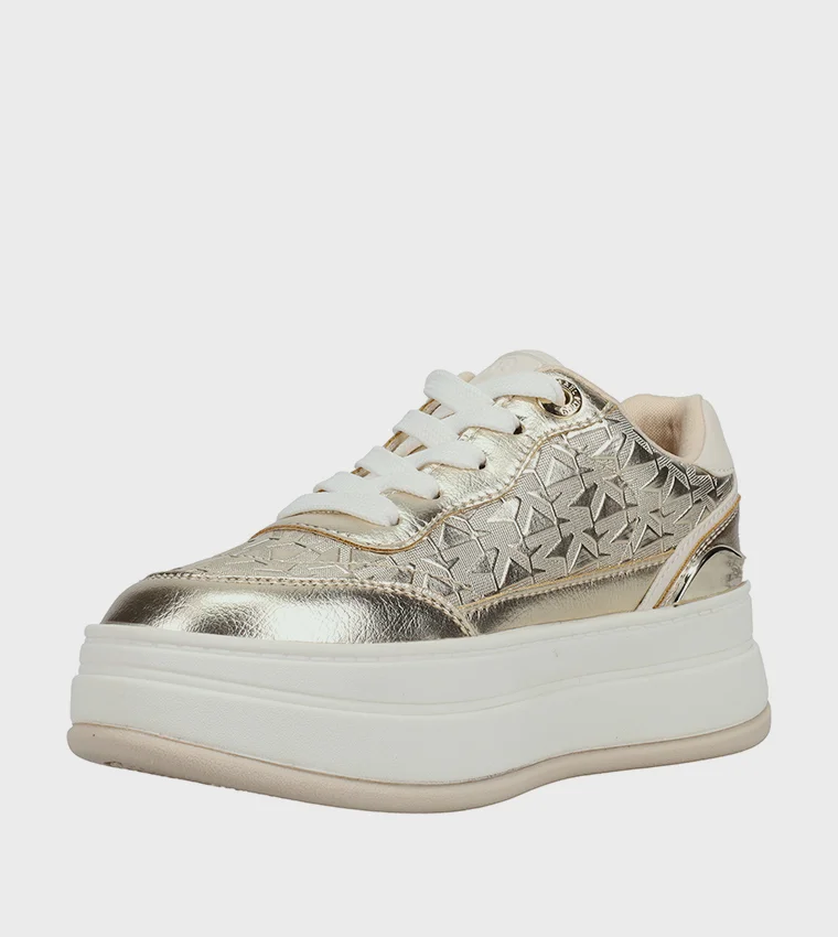مايكل كورس HAYES Monogram Platform Sneakers