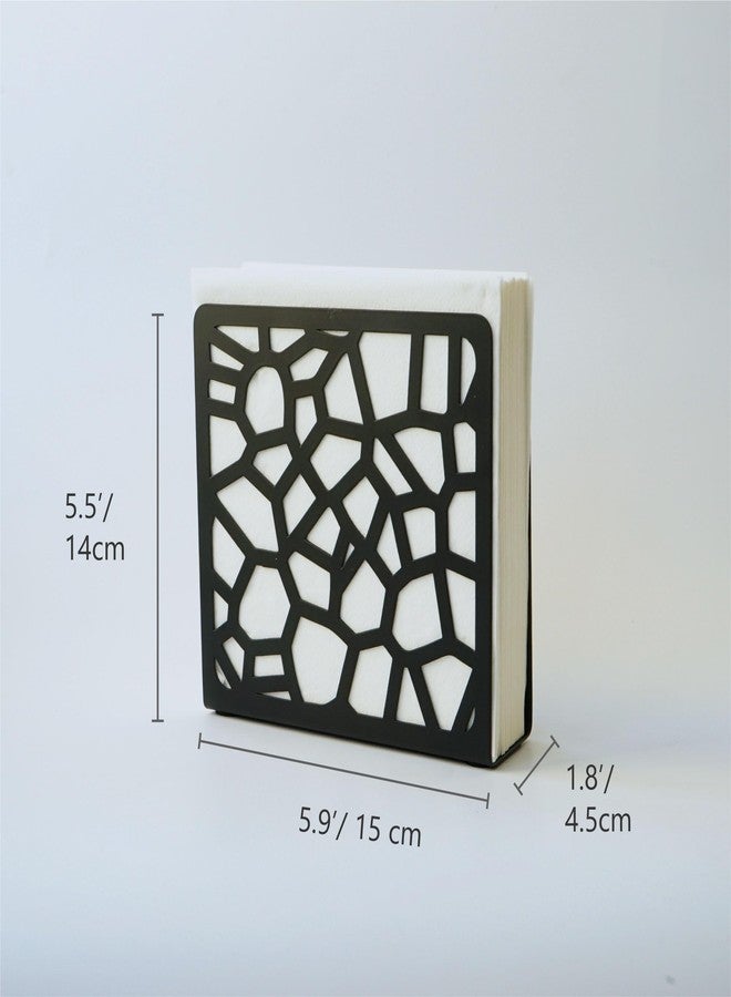 Yeaco Metal Modern Abstract Grid Silhouette Tabletop Napkin Holder For Table/Freestanding Tissue Dispenser - Image 4
