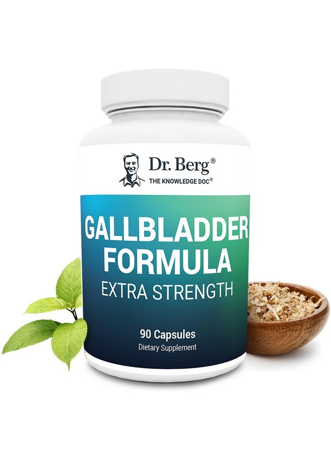 Dr. Berg Nutritionals Dr. Berg Gallbladder Formula Extra Strength - with Ox Bile Powder and Conjugated Bile Acid - Digestive Enzymes Proprietary Blend - Full 45-Day Supply - 90 Vegetable Capsules - Image 1