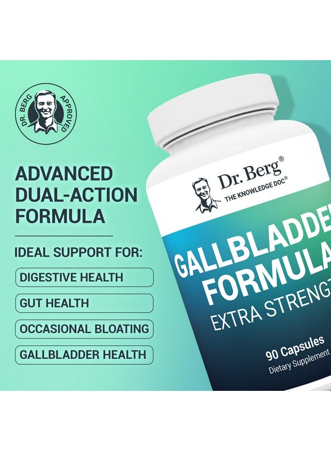 Dr. Berg Nutritionals Dr. Berg Gallbladder Formula Extra Strength - with Ox Bile Powder and Conjugated Bile Acid - Digestive Enzymes Proprietary Blend - Full 45-Day Supply - 90 Vegetable Capsules - Image 2
