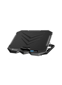 ICE-04 Plus Gaming Cooler – USB-A Powered LED Light Cooling Pad with LCD Screen, Adjustable Fan Speeds & Enhanced Heat Dissipation for Laptops & Consoles