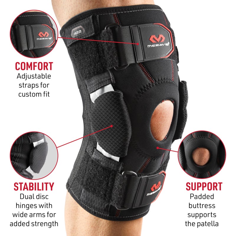 McDavid Hinged Knee Brace for Men & Women, Maximum Knee Support & Compression for Stability & Recovery, Ligament, Hyperextension Support - Image 4
