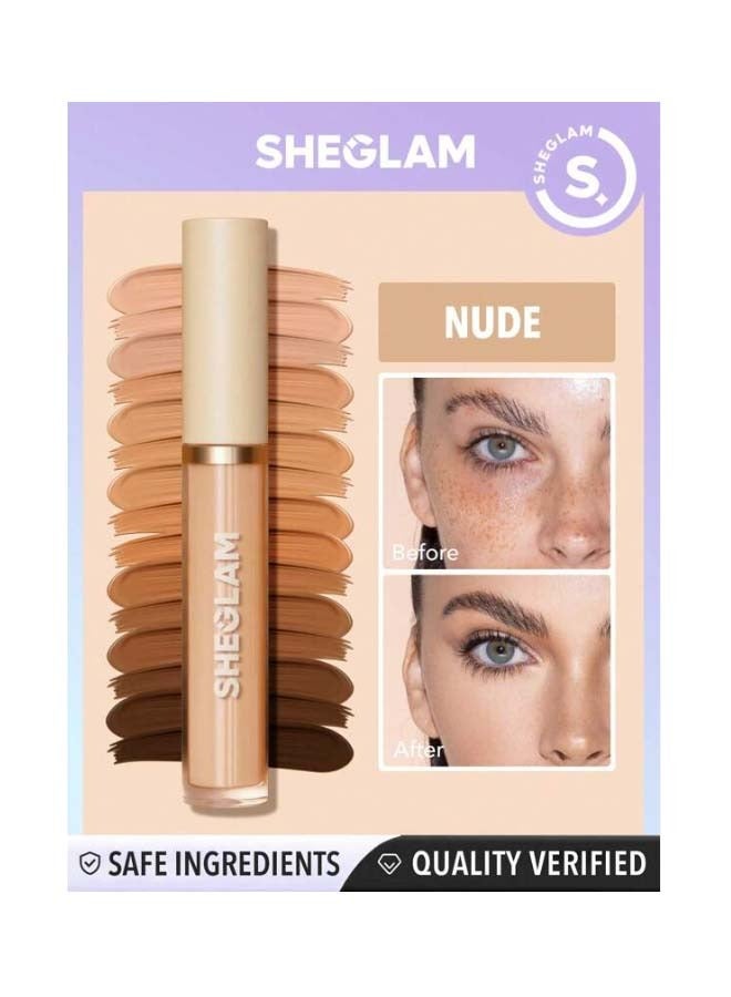 SHEGLAM Like Magic 12HR Full Coverage Concealer Nude - Image 2