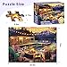 VOLUVOLU 500 Pieces Dog Puzzles for Adults Evening Bonfire Puzzle for Adults Seniors Retro Style Puzzle 500 Pieces Gift for Birthday Home Decor Fun for Family Entertainment205 15 in - Image 4