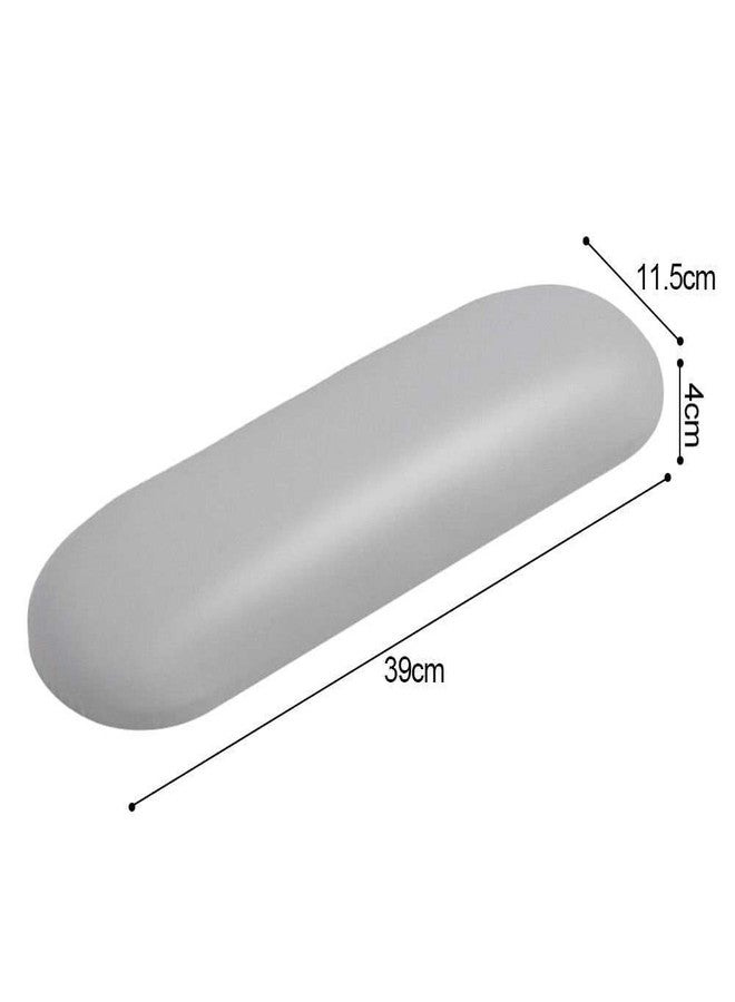 NAWAZJEE Nail Arm Rest Nail Art Tech Must Have Nail Tech Tool Manicure Hand Rest Pillow Cushion Hand Rest Sturdy Soft Leather Nail Pad For Salon Pedicure Manicure Hand Rest With Anti Slip Mat Grey No Stand - Image 4