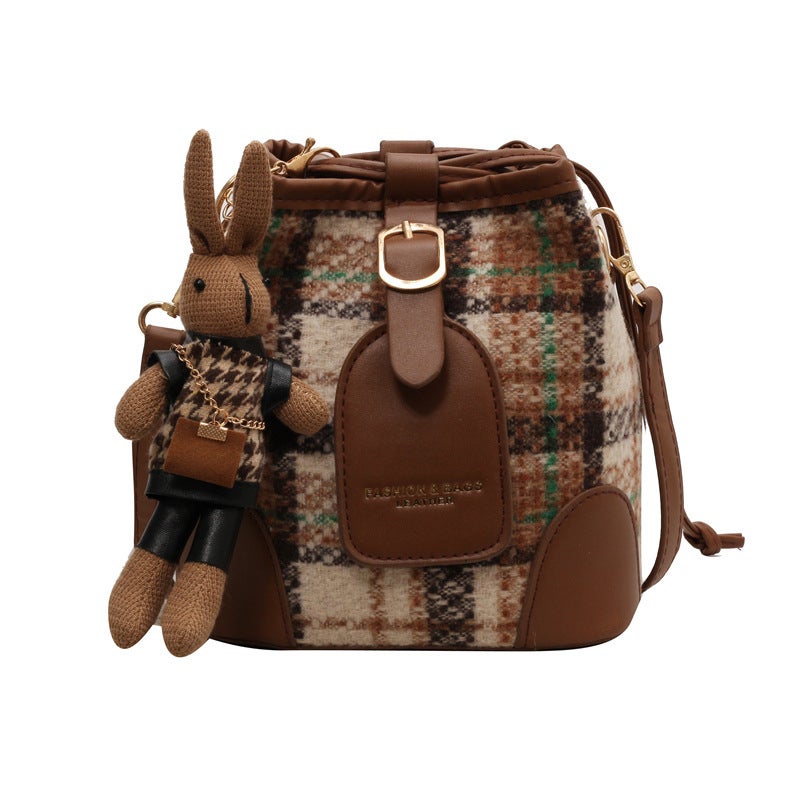 High-Grade Texture All-Match Crossbody Bucket Shoulder Bag Women'S 2023 New Fashionable Fashion Commuter Vintage Crossbody Bag - Image 2