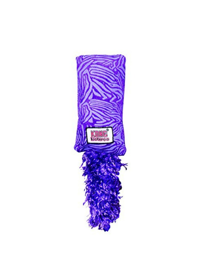 KONG - Kickeroo - Play Enticing Cat Toy, North American Premium Catnip (Colours May Vary) - Kitten Pattern