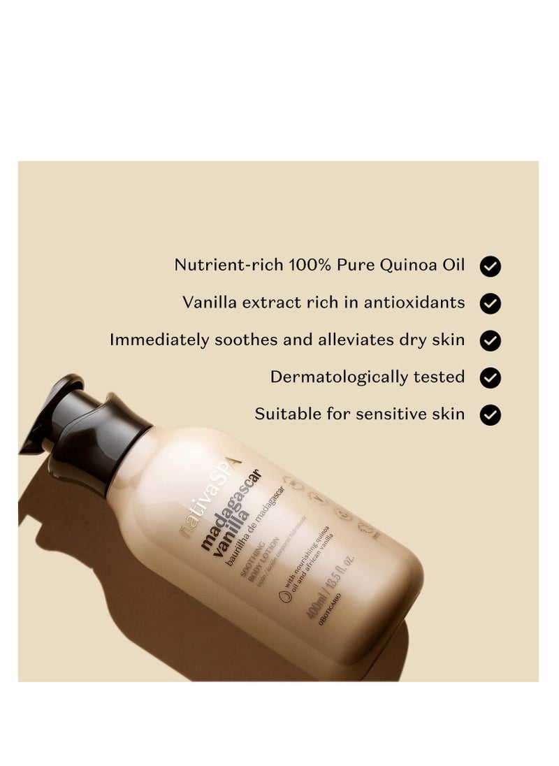 NATIVA SPA O BOTICÁRIO - Nativa SPA by O Boticário, Madagascar Vanilla Moisturizing Body Lotion, Fragranced Skin Moisturizer with Purified Quinoa Drops, 13.5 Ounce - Image 1