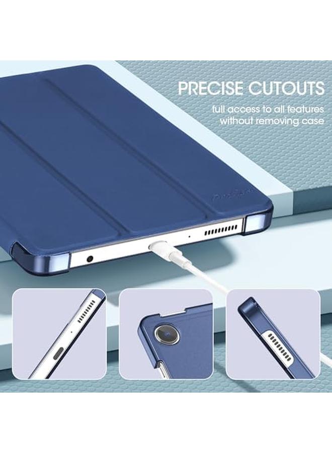 برو كيسيز حافظة لجهاز Galaxy Tab A9 رفيعة مع حامل خلفي صلب وغطاء ذكي واقٍ لجهاز Galaxy Tab A9 2023 Sm X110 باللون الأزرق الداكن - Image 2