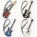 Lynkaye Miniature Guitar Model with Detachable Strap Decorative Plastic Model 4 Color Options Blue - Image 4
