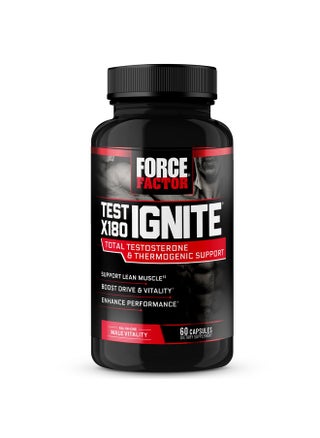 معزز هرمون التستوستيرون Force Factor Test X180 Ignite للرجال، مكمل دعم هرمون التستوستيرون للمساعدة في حرق الدهون وتعزيز الحيوية وزيادة الطاقة، 60 كبسولة - pzsku/ZFAF845765C843F46708FZ/45/_/1728309150/e019c460-3db0-4373-8492-5c71bebf1cfb