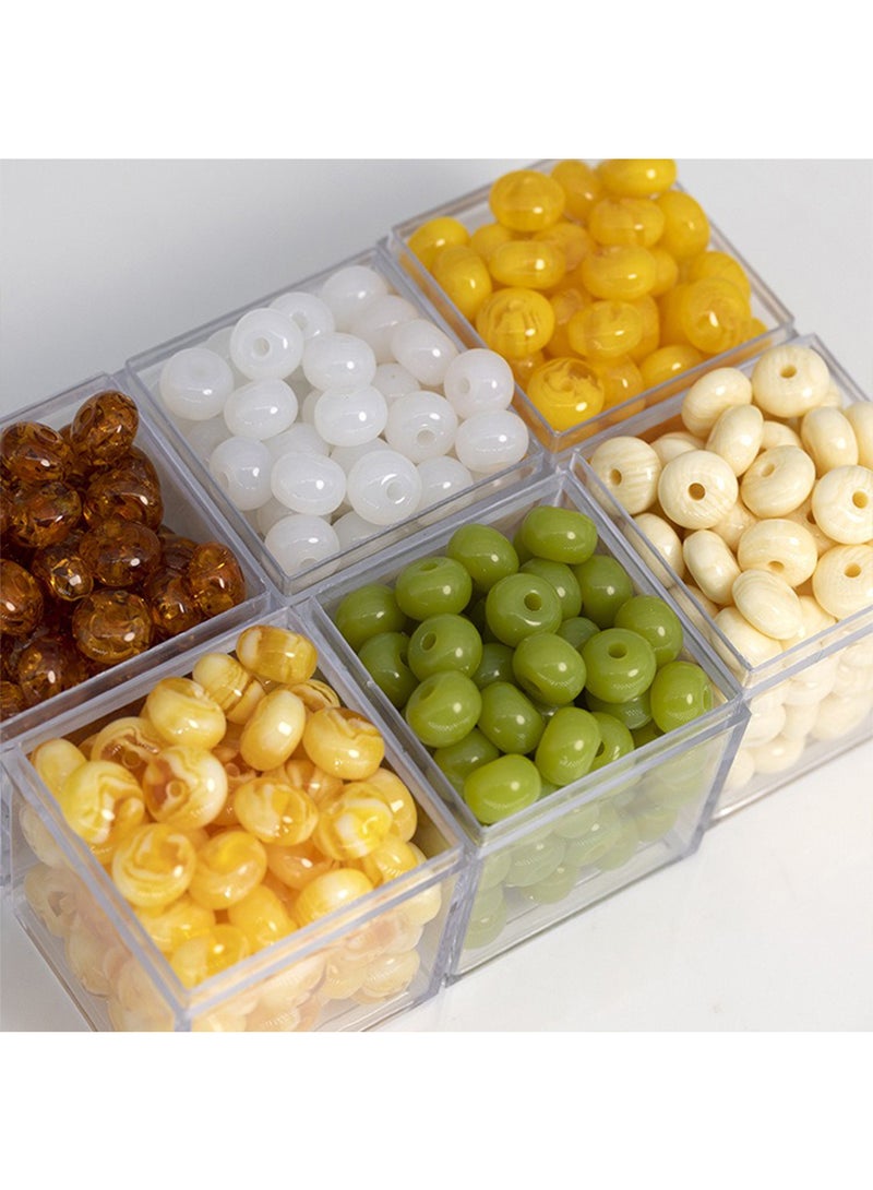 l&wen Bracelet Beads, Flat Beads Jewelry Necklace Earrings Making and Crafts for Girls 8*5mm 20Pcs  - Image 2