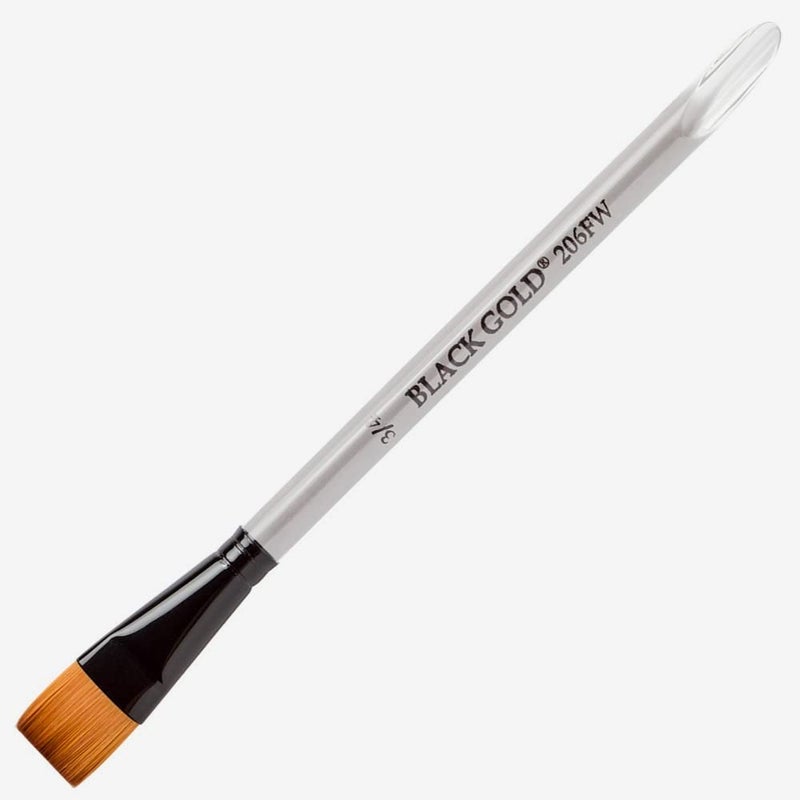 Dynasty' Dynasty Black Gold Series 206FW - Flat Wash Brushes - Size 3/4 (one brush) - Image 4