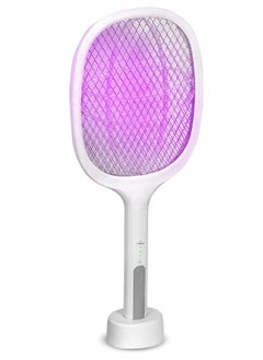 Mosquito racket with base + hook - model 658 - white