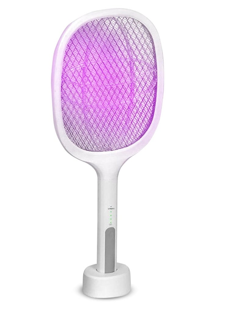 Generic - Mosquito racket with base + hook - model 658 - white - Image 1