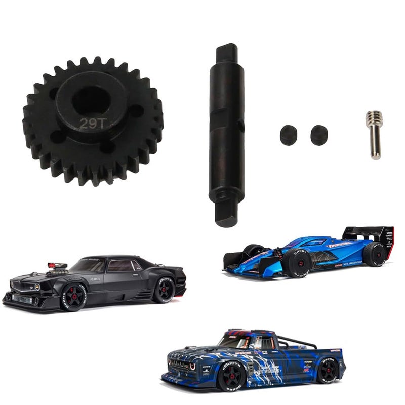 RCAWD 29T Mod1 Spool Gear wShaft 45 Steel for Arrma 17 Felony Infraction 6s Limitless Upgrade Parts - Image 2