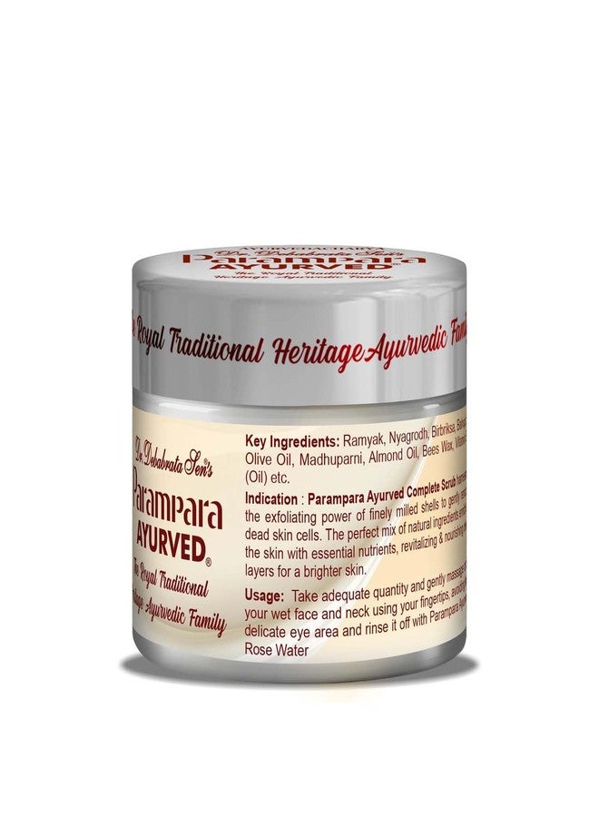 Parampara Ayurved Complete Scrub, Anti Aging & Anti Tan, Ayurvedic Formula, Face & Body Skin Exfoliator 30g - Image 3