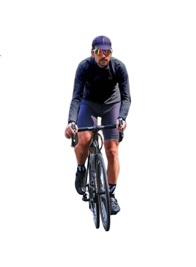 Lampada Windbreaker For Men And Women, Windproof Cycling Jacket, Road Bike Outerwear, Single Bicycle Coat, Smog Blue, L - Image 3