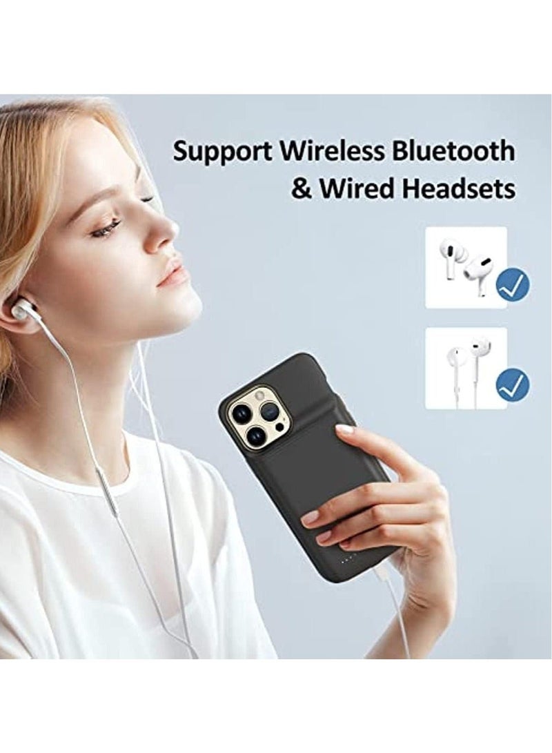 Raxoom Battery Case Cover Rechargeable Extended Power Bank Wireless for iPhone 15/15 Plus/15 Pro/15 Pro Max - Image 4
