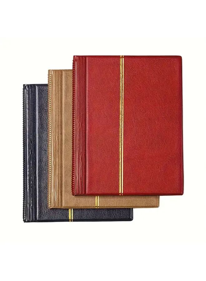 Black Stamp Collection Album 20 High Quality Sheets Storage Organizer For Hobbyists Philately Lovers - Image 4