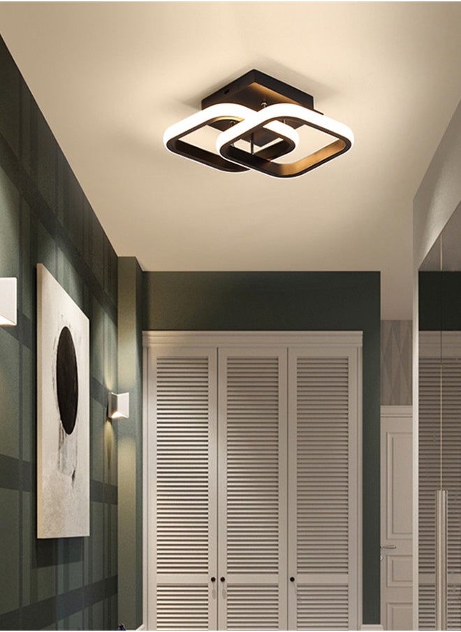 YZMA GLOBAL LED Ceiling Light 22W Modern LED Energy Saving Light, LED Ceiling Lamp for Hallway Entrance Office Bedroom Kitchen Metal Square Design Ceiling Lighting Fixture 3 Color 3000K-6500K  - Image 1