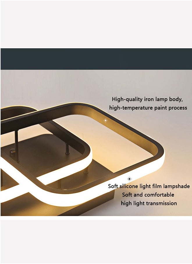 YZMA GLOBAL LED Ceiling Light 22W Modern LED Energy Saving Light, LED Ceiling Lamp for Hallway Entrance Office Bedroom Kitchen Metal Square Design Ceiling Lighting Fixture 3 Color 3000K-6500K  - Image 4