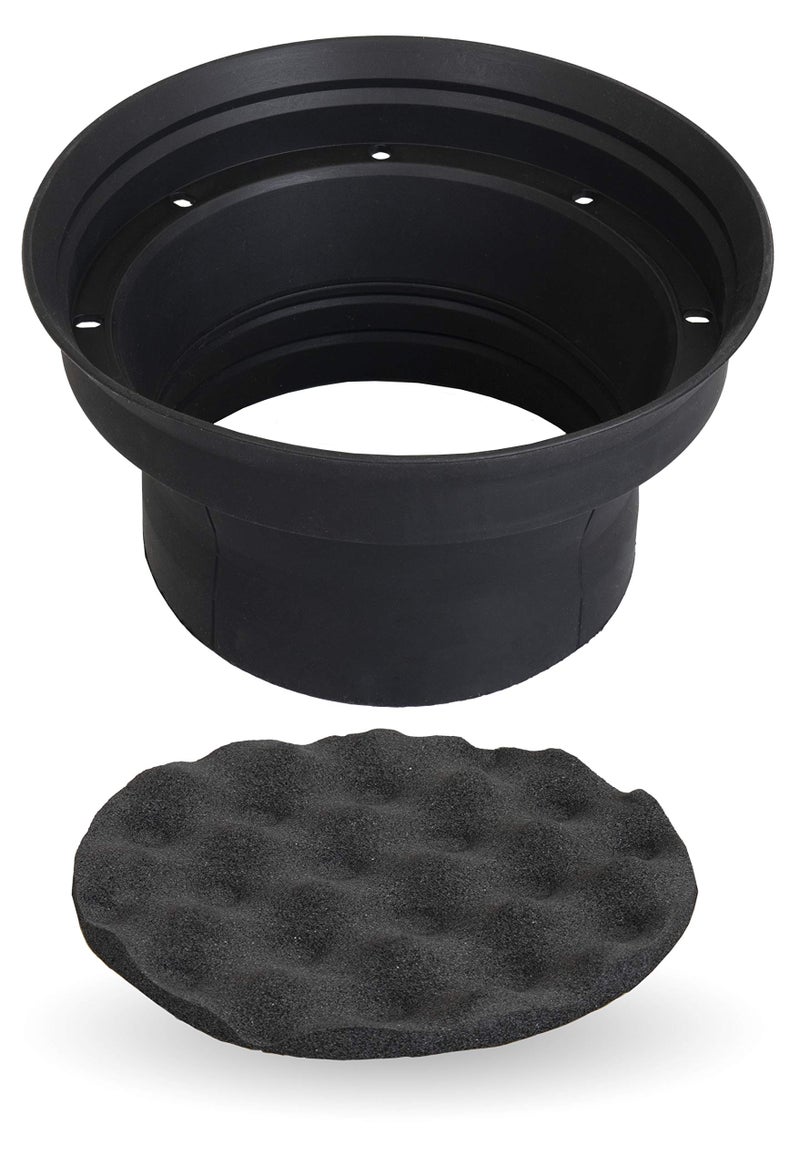 NVX XBAF8 2 Piece Universal 8” Silicone Rubber Speaker Baffles with Self Adhesive Foam Base Pad - Image 5
