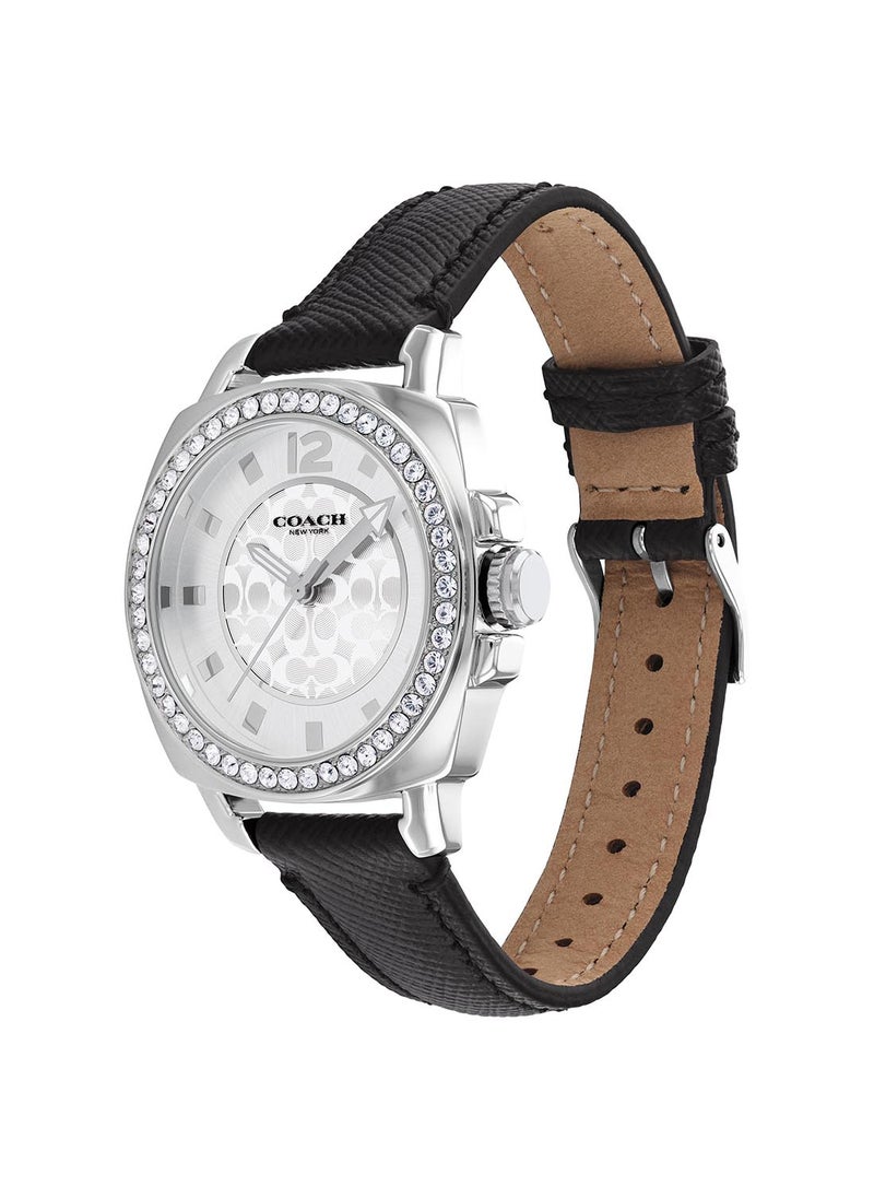 COACH Women's Analog Round Shape Leather Wrist Watch 14503152 - 35.33 Mm  - Image 3
