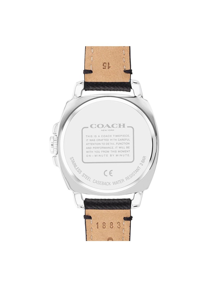 COACH Women's Analog Round Shape Leather Wrist Watch 14503152 - 35.33 Mm  - Image 2