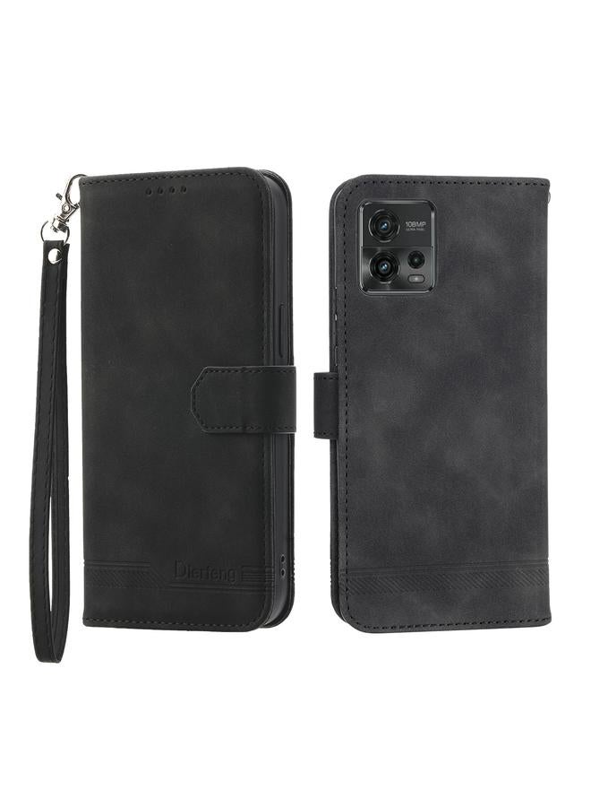 The Bros Case For Motorola Moto G73 5G Dierfeng Dream Line TPU + PU Leather Phone Case