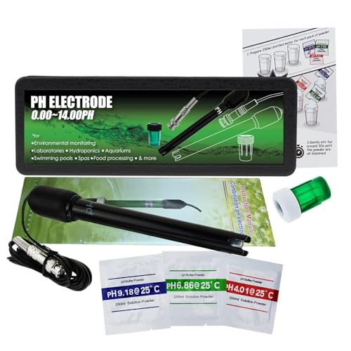 DANOPLUS Long Body pH Electrode with BNC Socket Probe 300cm Cable 0-14pH for pH Meter, pH Controller pH Device Economical Sensor - Image 3