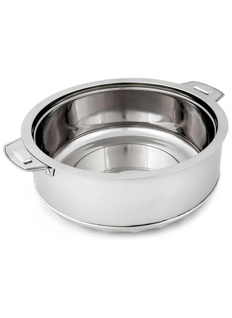 BLACKSTONE Stainless Steel Casserole Lightweight Easy to Handle Hotpot with Lid Silver-Madina 3Pc Set 2.5, 3.5, 5.0L  - Image 3