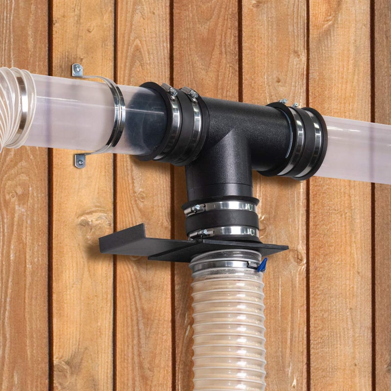 POWERTEC POWERTEC 70107 4-Inch T-Fitting (Plastic) for Dust Collection Hose  - Image 3
