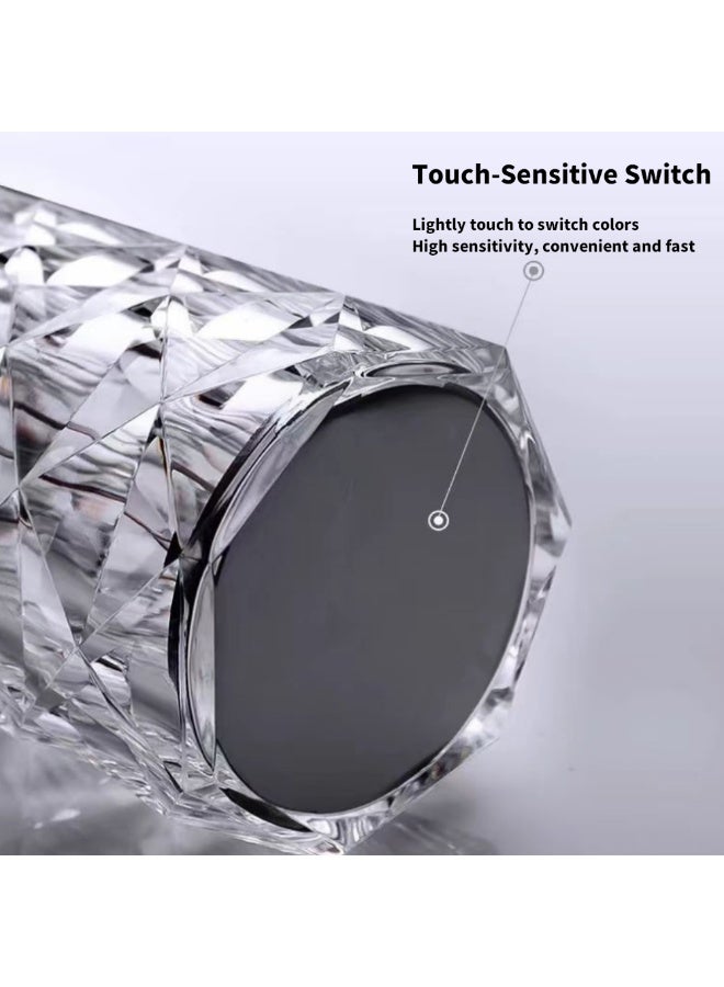 مصباح كريستال الوردة على طراز جاتسبي، ضوء أجواء موجي USB مع تحكم RGB عن بعد ولمسي بـ 16 لونًا، مصباح طاولة زخرفي فاخر - Image 3