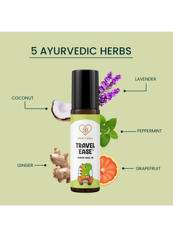 Herb Tantra هيرب تانتره لتخفيف دوار السفر للأطفال رول أون | يخفف من دوار السفر، الدوخة، الغثيان، والتقيؤ | 100% نقي وطبيعي | آمن للأطفال من عمر 2 وما فوق | 9 مل عبوة واحدة - Image 3