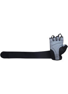 Kobo Leather Wtg-44-Medium Weight Lifting Gym Gloves Hand Protector For Fitness Trainingmedium (Multi Colour) With Wrist Support  - Image 2