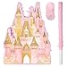 JOARHONAL Princess Castle Pinata  Pink Castle Pinata with Blindfold and Bat for Girls Kids Princess Theme Birthday Party Game Decorations 167x118x3 - Image 4