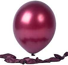 flavouredlove Colorful Metallic HD Party Balloons for Birthday Anniversary Baby Shower (Pack of 75, Maroon) - Image 5