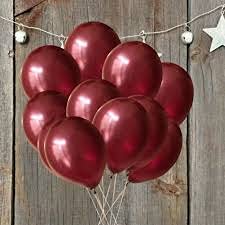 flavouredlove Colorful Metallic HD Party Balloons for Birthday Anniversary Baby Shower (Pack of 75, Maroon) - Image 4