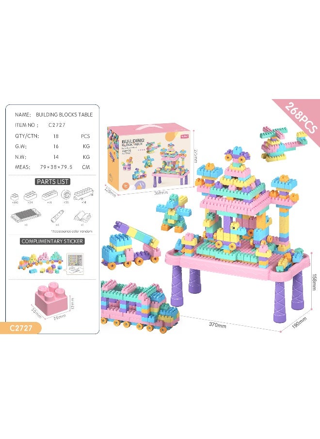 XiuWoo DIY Particle Building Blocks Table Toy Set 