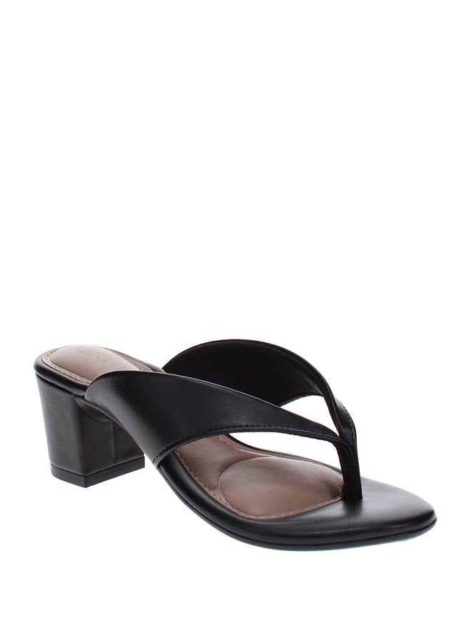 Beira Rio Back Strap Open Toe Block Heel Sandals - Image 4