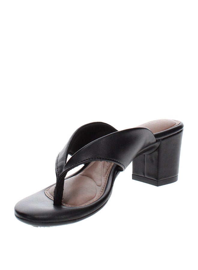 Beira Rio Back Strap Open Toe Block Heel Sandals - Image 5