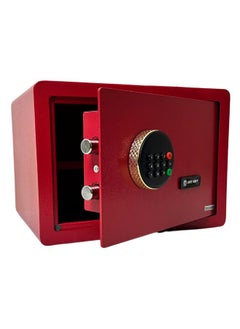 LOTFY GROUP Digital Safe -  Money Security Box with Electronic Keypad and 2 Manual Override Keys - Home safe , Office Red colour . ( H25 * W35 * D25 CM )  - Image 1