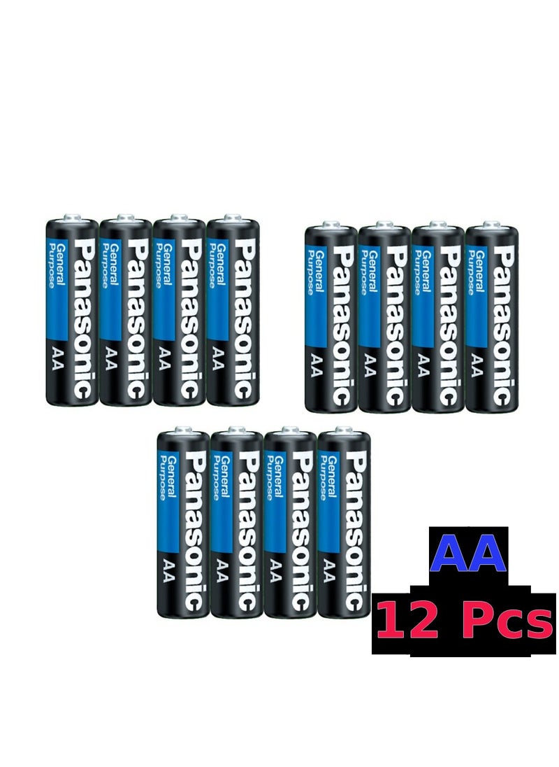 Panasonic 12 Pcs General Purpose AA Battery  - Image 1
