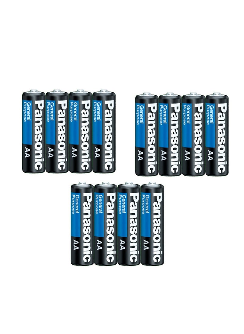 Panasonic 12 Pcs General Purpose AA Battery  - Image 3
