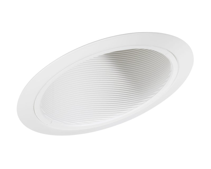 Juno Lighting Group 614W-WH 6-Inch LED Standard Slope Downlight Baffle, 90 Watts, White Trim - Image 1